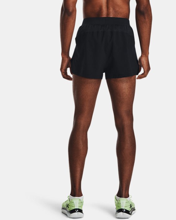 Shorts UA Launch Run Split da uomo, Black, pdpMainDesktop image number 1
